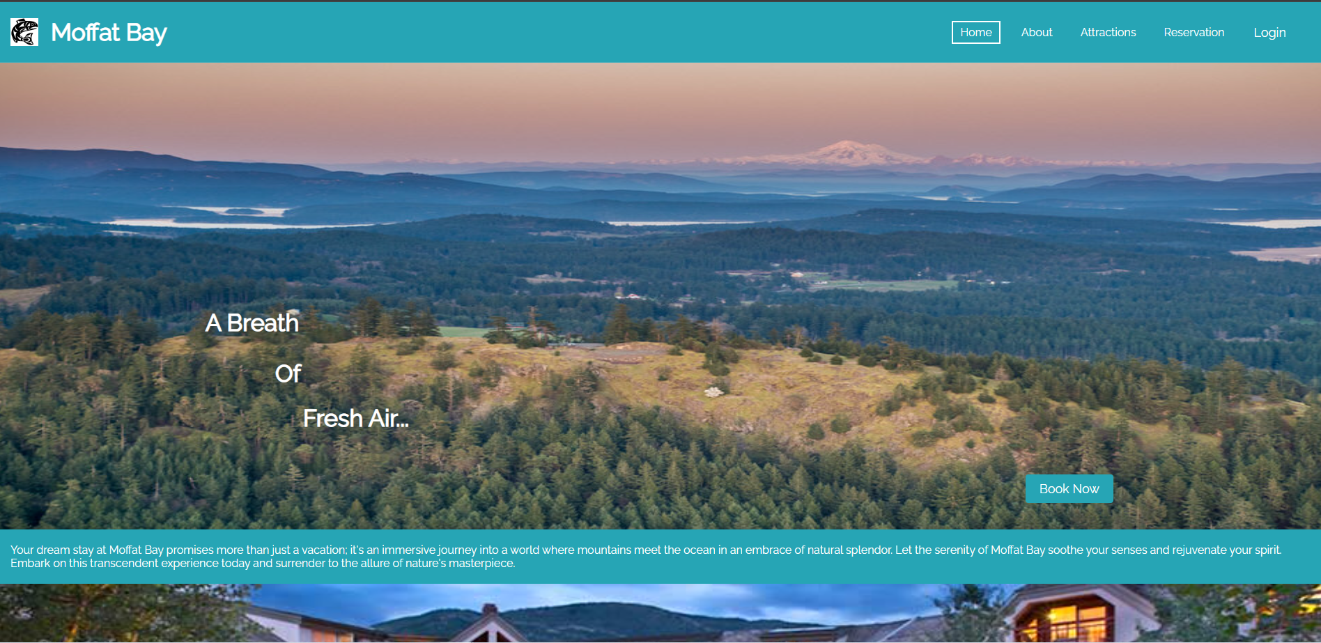 Moffat Bay Website screenshot